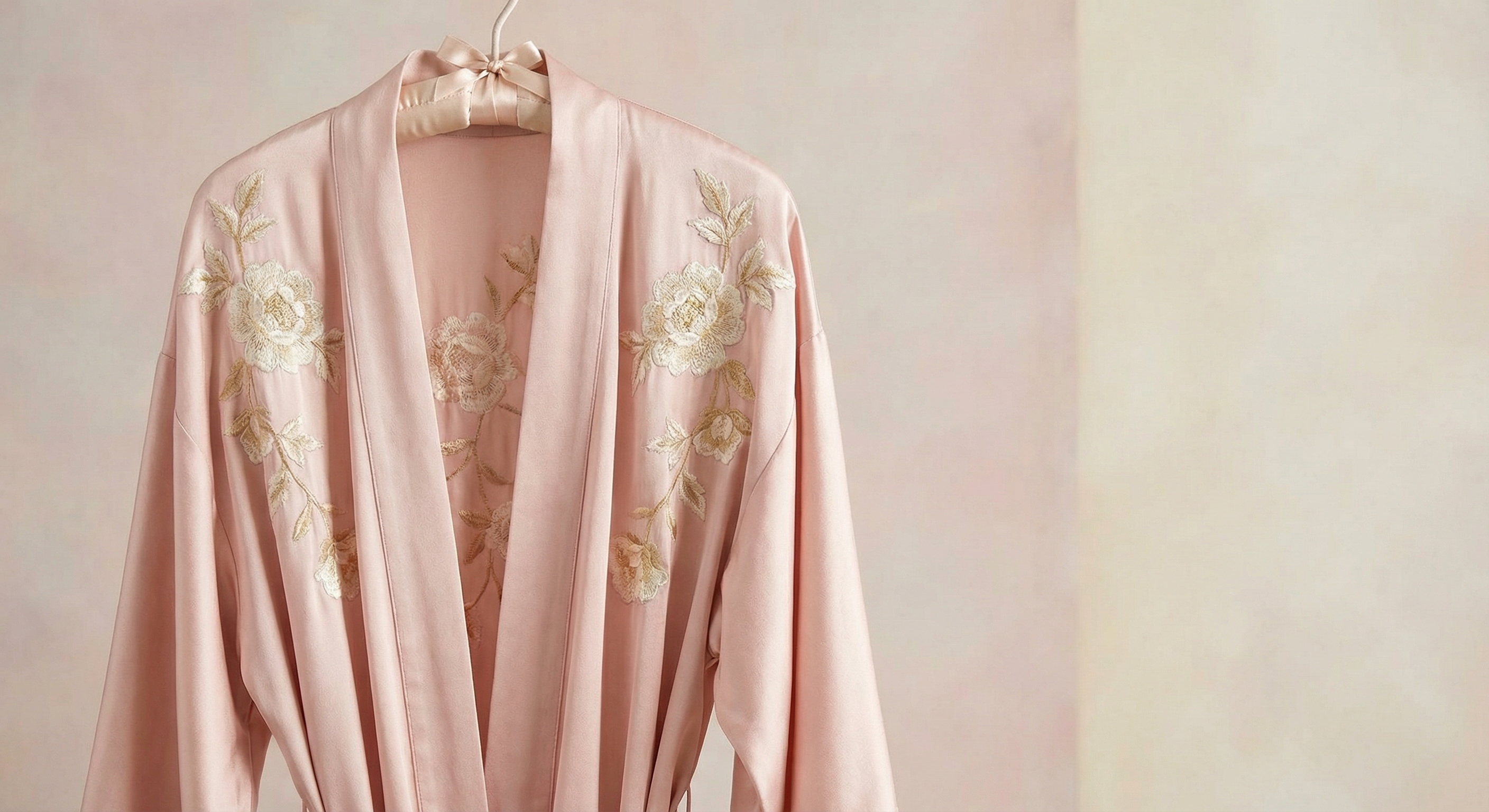 Robe de chambre en soie